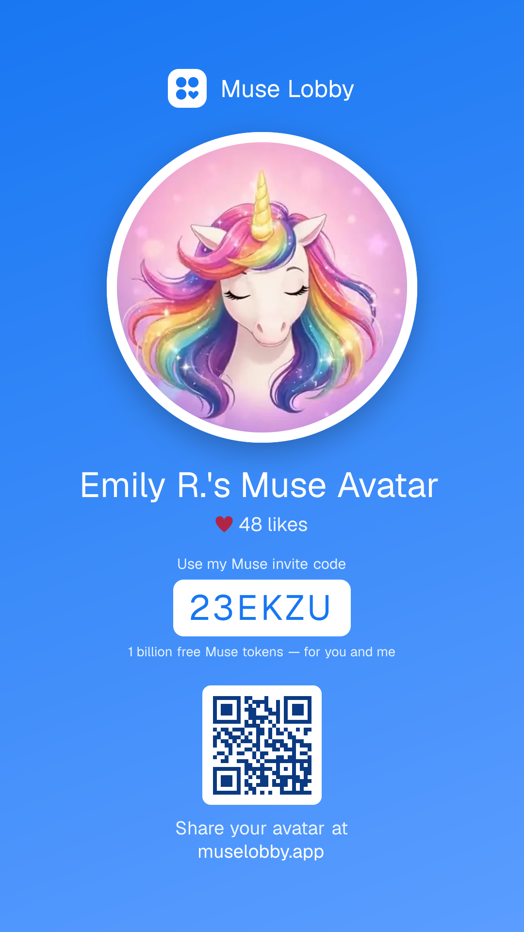 QR code card preview