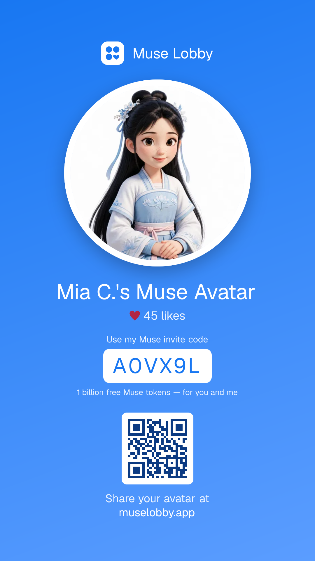 QR code card preview