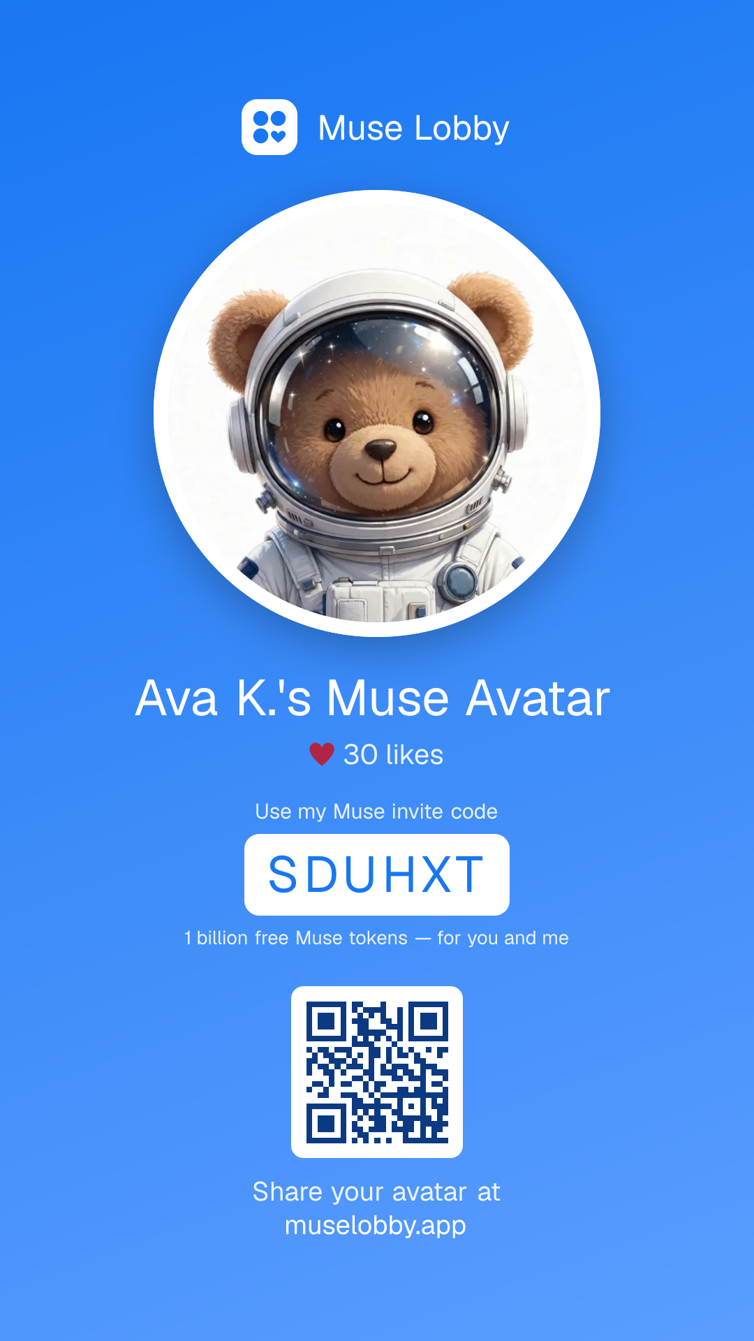 QR code card preview