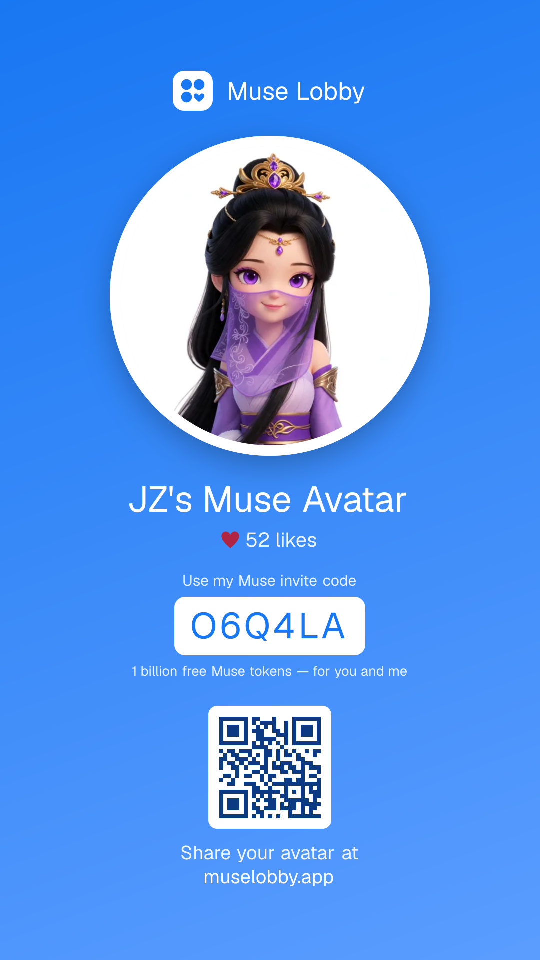 QR code card preview