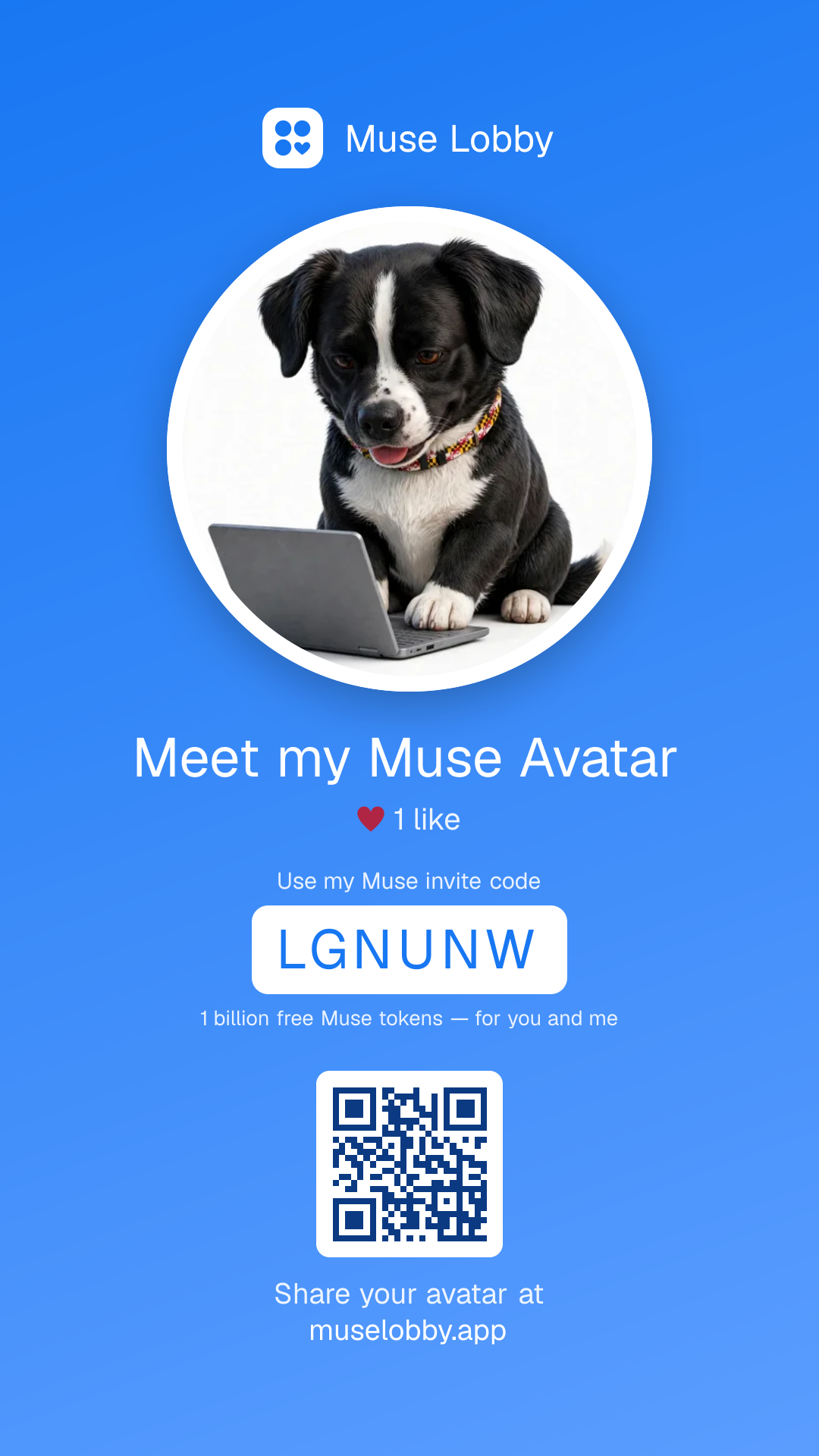 QR code card preview